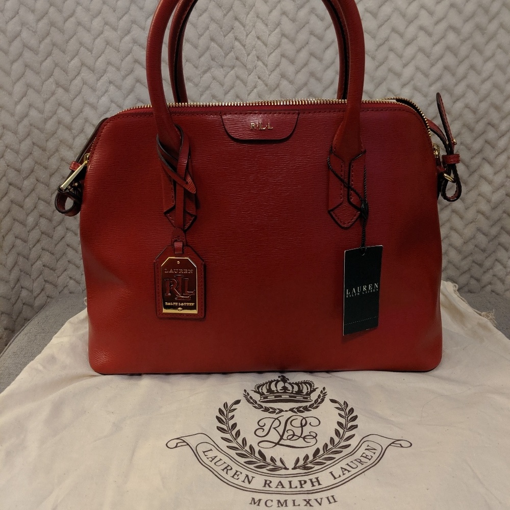 Ralph Lauren: Red Dome Satchel